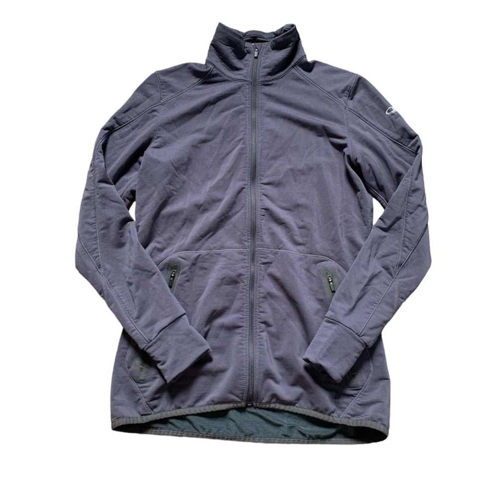 Icebreaker Merino GT Blue Gray Zip Front Jacket L